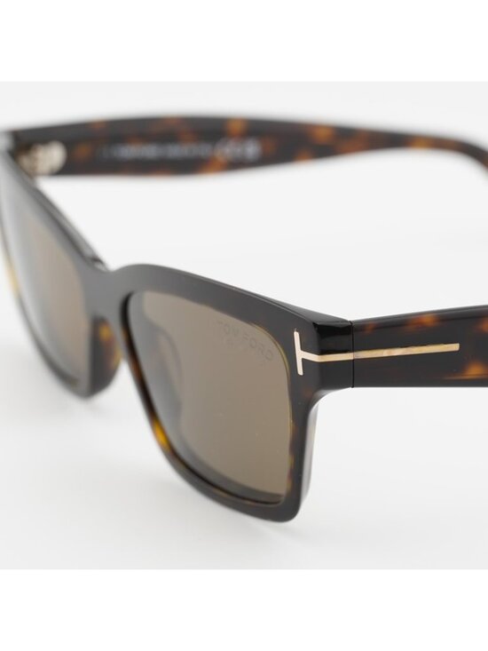 Tom Ford Mikel FT1085 52H Sunglasses Havana Rectangle Frame, Polarized Lenses main image 8